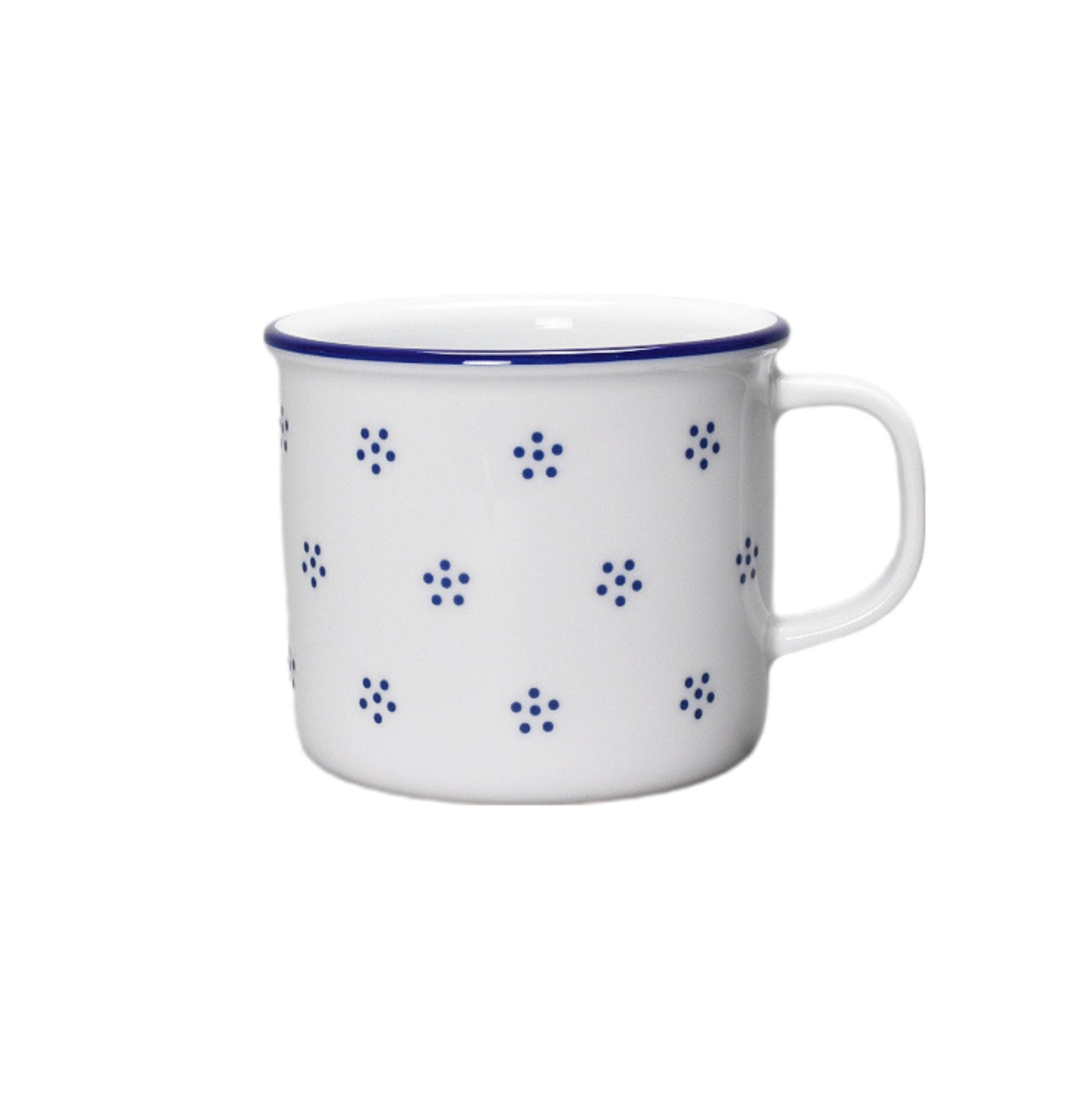 Porcelánový hrnek 180ml modrý dekor i linka