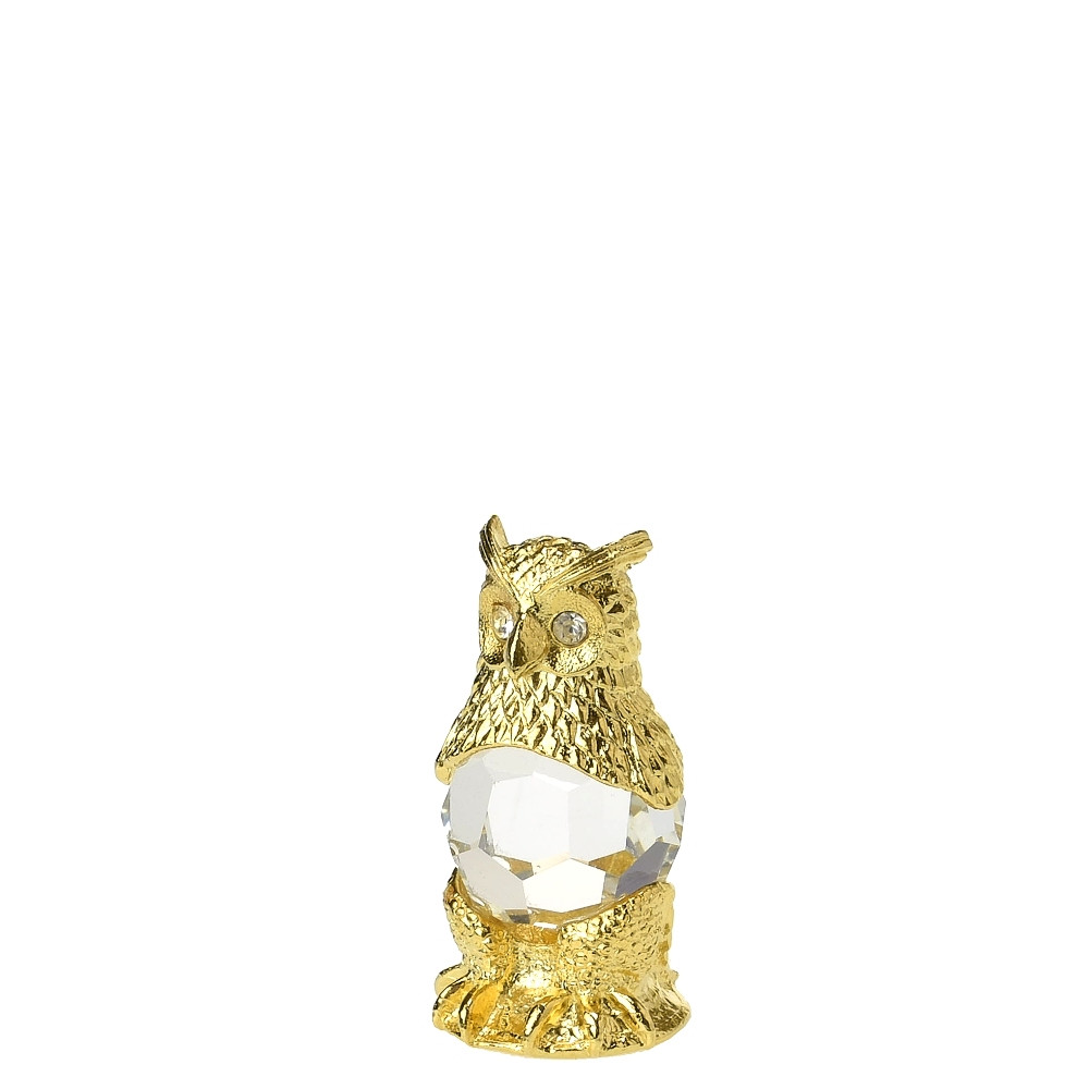 Sova 3,7 cm gold (figurka)