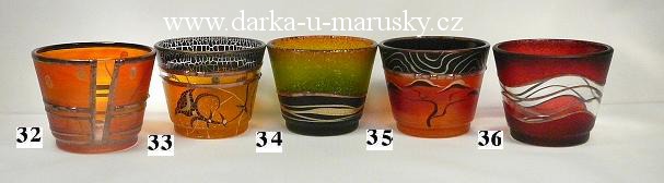 Svícen č.35 oranžový