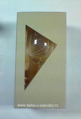 Pískovaná číše - Sprála s kamínky ,,60" 