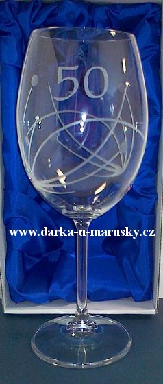 Pískovaná číše - Sprála s kamínky ,,50" 