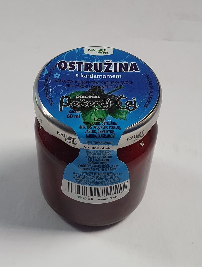 Pečený ovocný čaj jednoporcový 60ml - Ostružina s karanomem