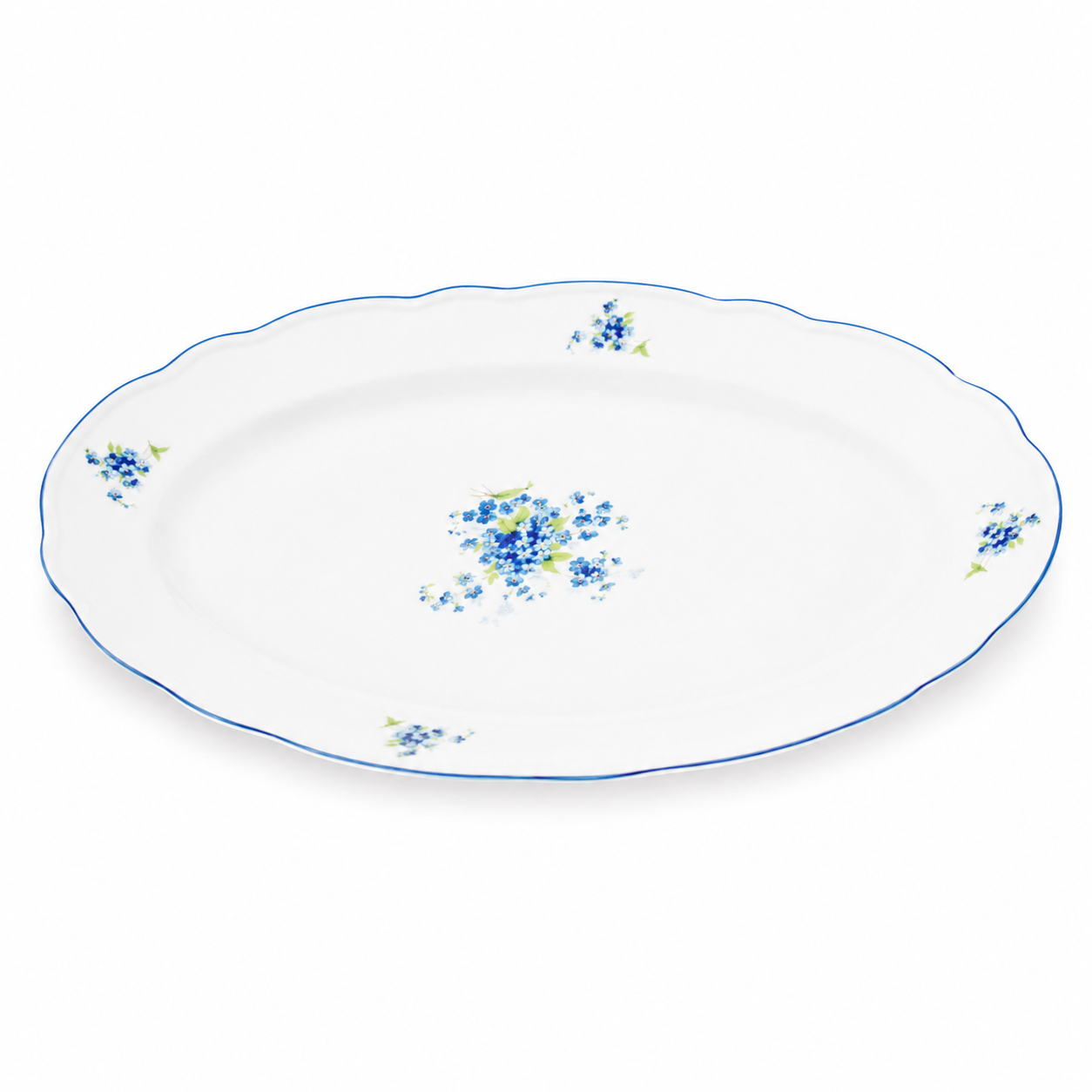 Ovál 35cm pomněnky
