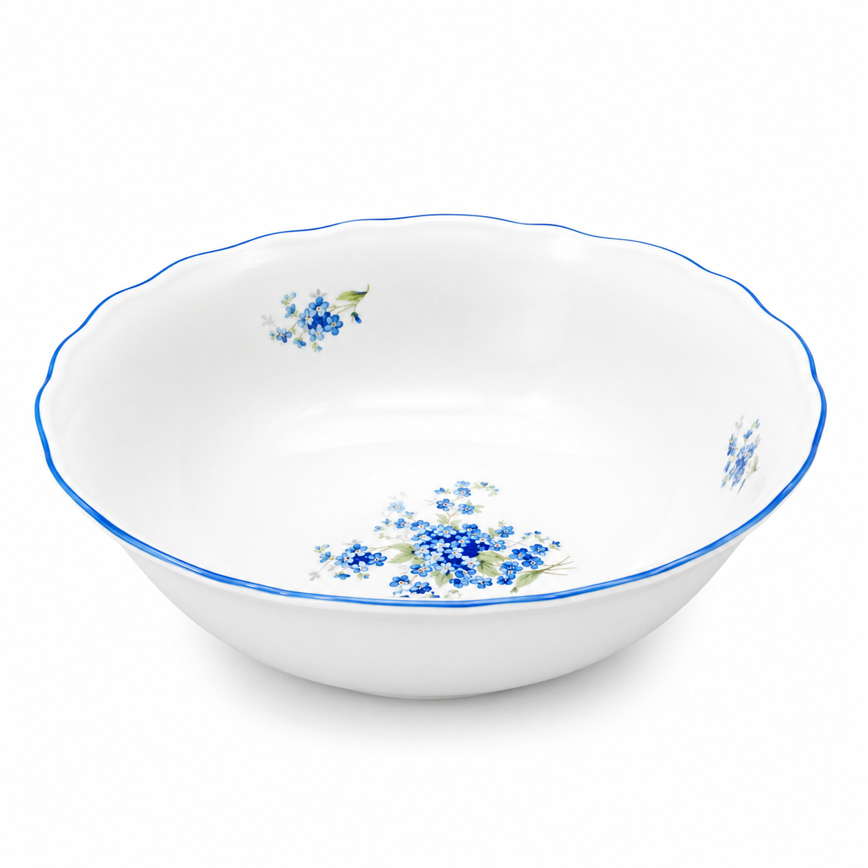 Kompotová mísa POMNĚNKY - 23cm - modrá linka