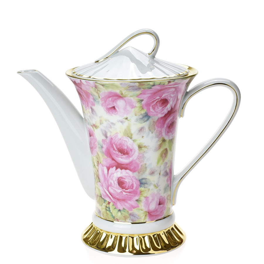 Porcelánová konvice 750ml - RŮŽE
