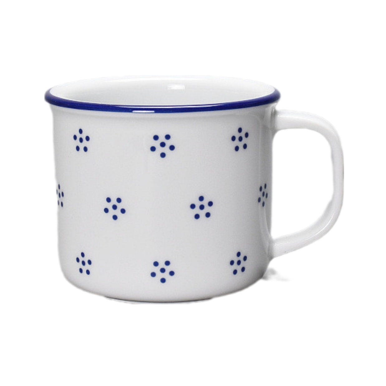 Porcelánový hrnek 250ml modrý dekor i linka