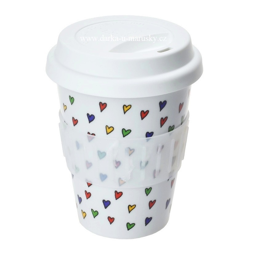 Pohárek na kávu Coffee to Go - MINI SRDÍČKA
