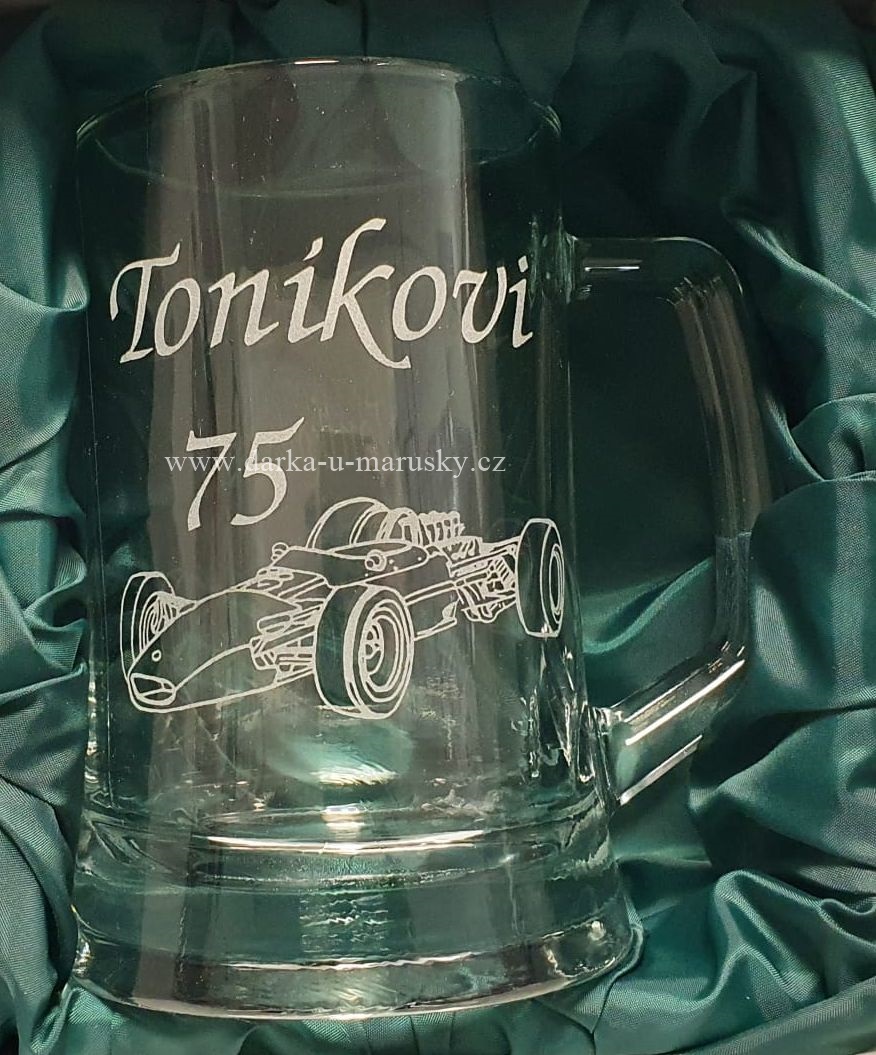 Pískovaný korbel - Formule