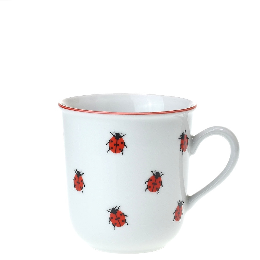 Hrnek dětský 170 ml berušky - červená linka