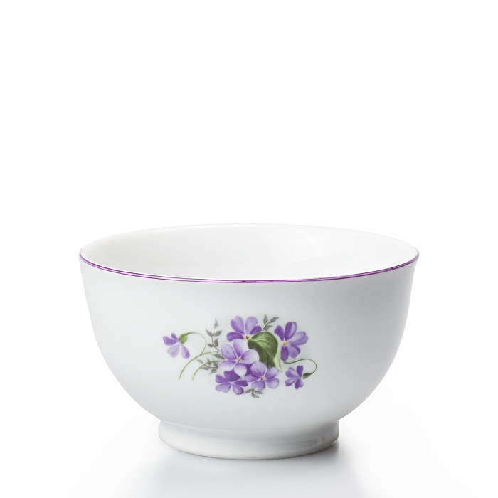 Miska 13 cm fialky s fialovou linkou
