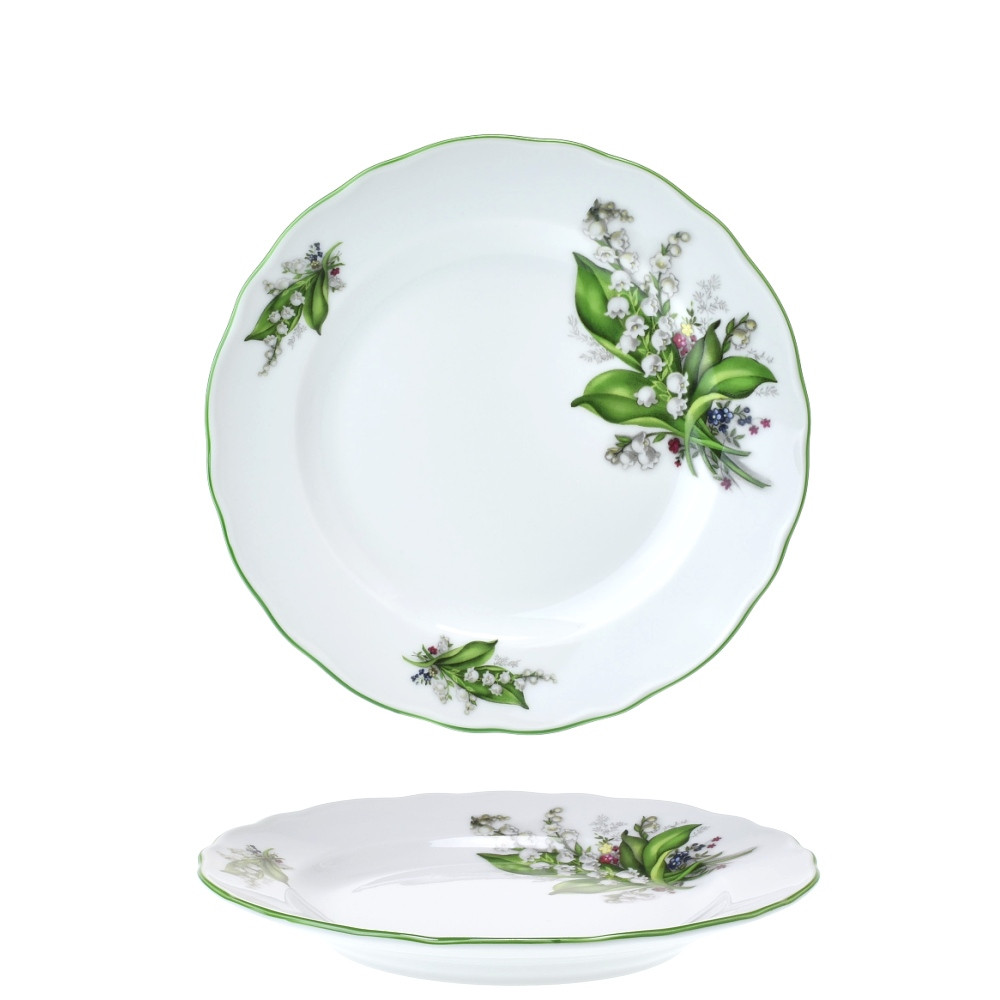 Talíř dezertní 19 cm Rokoko Konvalinky (Sada 6ti kusů)