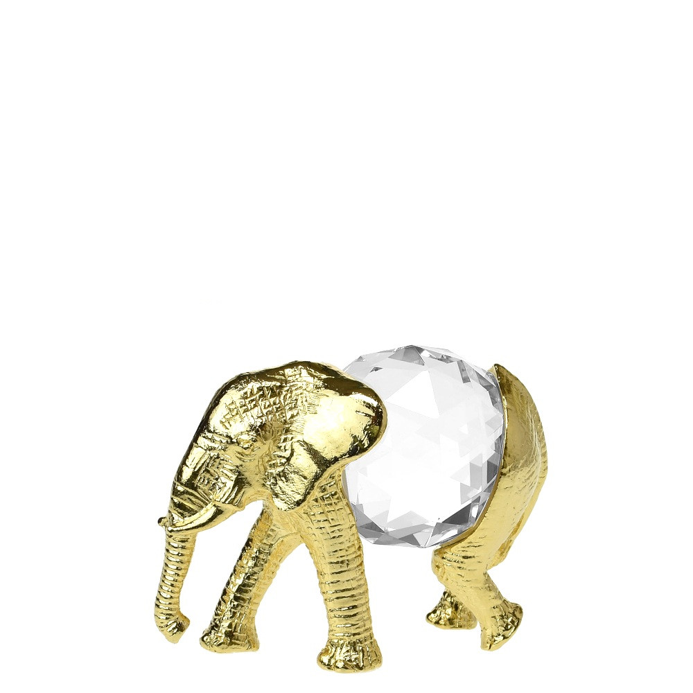 Slon 4,6 cm gold (figurka)