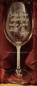 Číše na víno - Sbírej krásné okamžiky