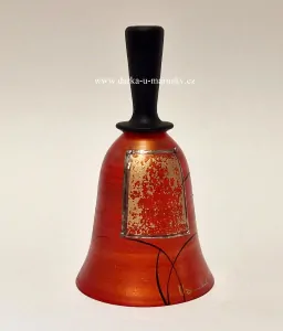 Zvoneček S - ORANGEVELVET - Ručně malované sklo