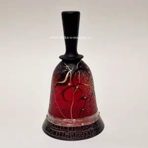 Zvoneček S - REDROSE - Ručně malované sklo
