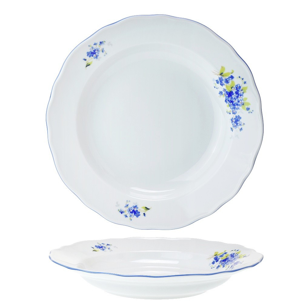 Talíř hluboký 6 kusů POMNĚNKY 24cm (N) 