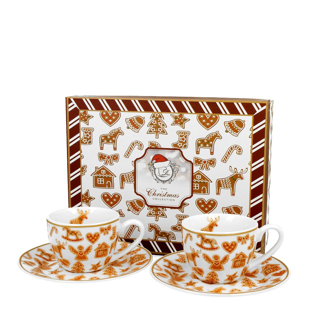Přátelská souprava na espresso - Vánoční perníček