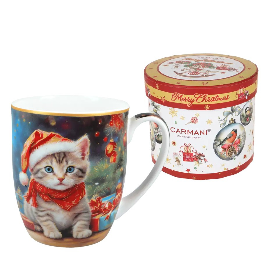 Hrnek 380 ml - Christmas kitten