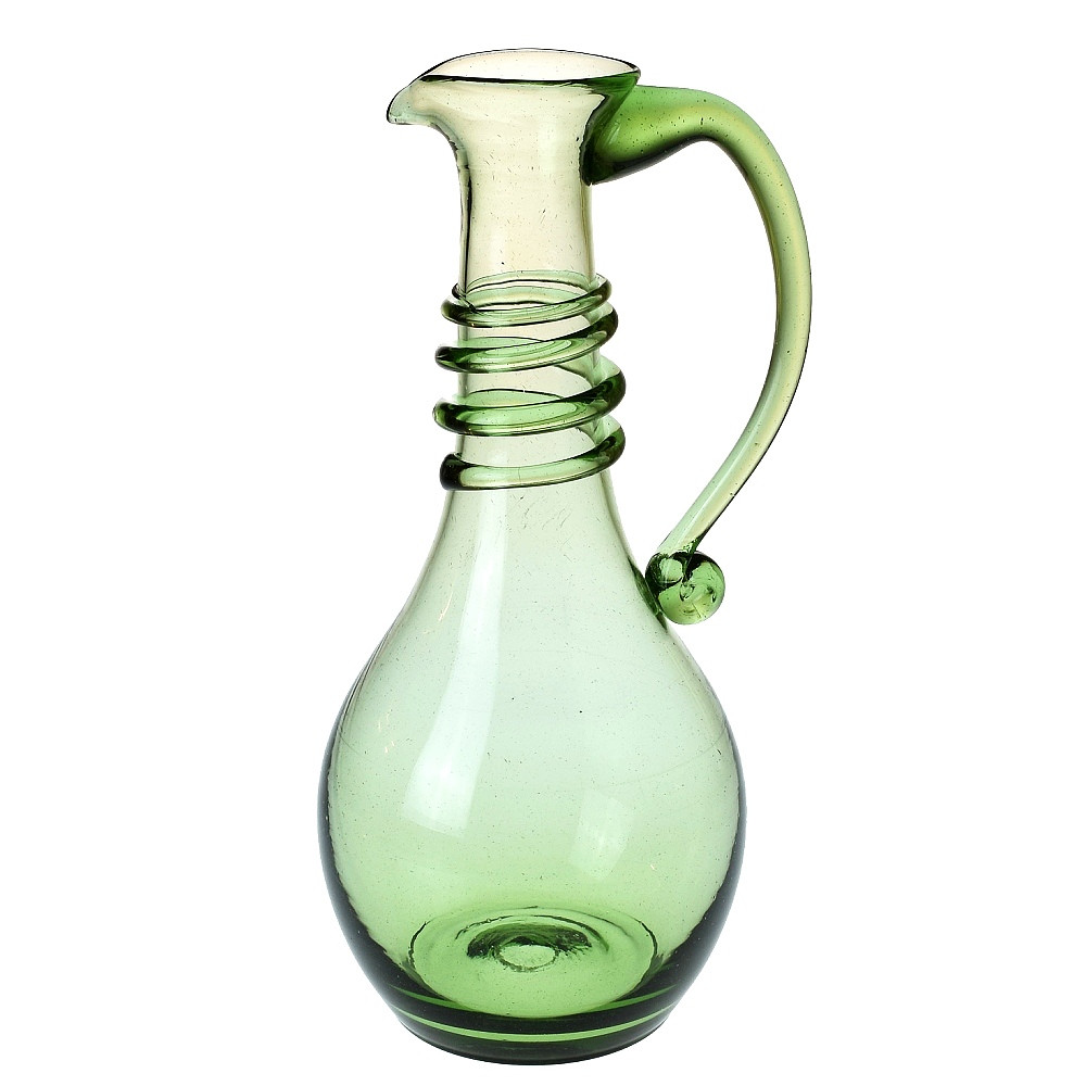Karafa s uchem a spirálou 1,3l (Replika historického skla)