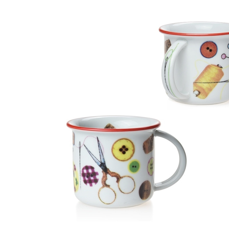 Porcelánový plecháček Rina 100 ml - šití