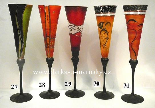 Flétny na sekt v oranžové barvě č. 28 ( přátelská souprava )