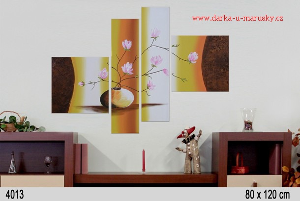 4-dílný obraz - 4013