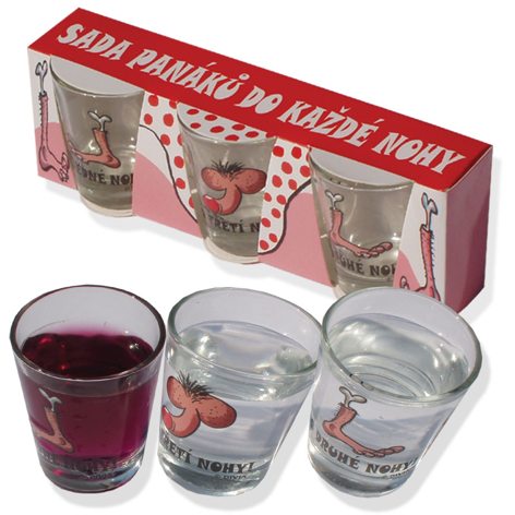 Sada 3ks panáků - Do každé nohy