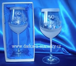 Pískovaná Číše dekor květ (50)