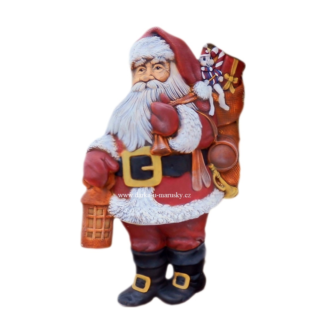 Santa s nůší velký - česká mrazuvzdorná keramika