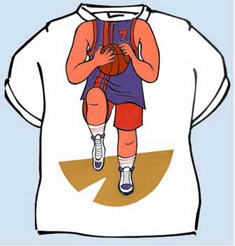 Dětské tričko - Basketbalista