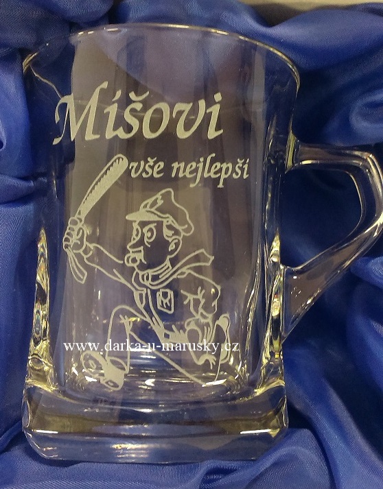 Pískovaný hrníček Geo nízký - Policista