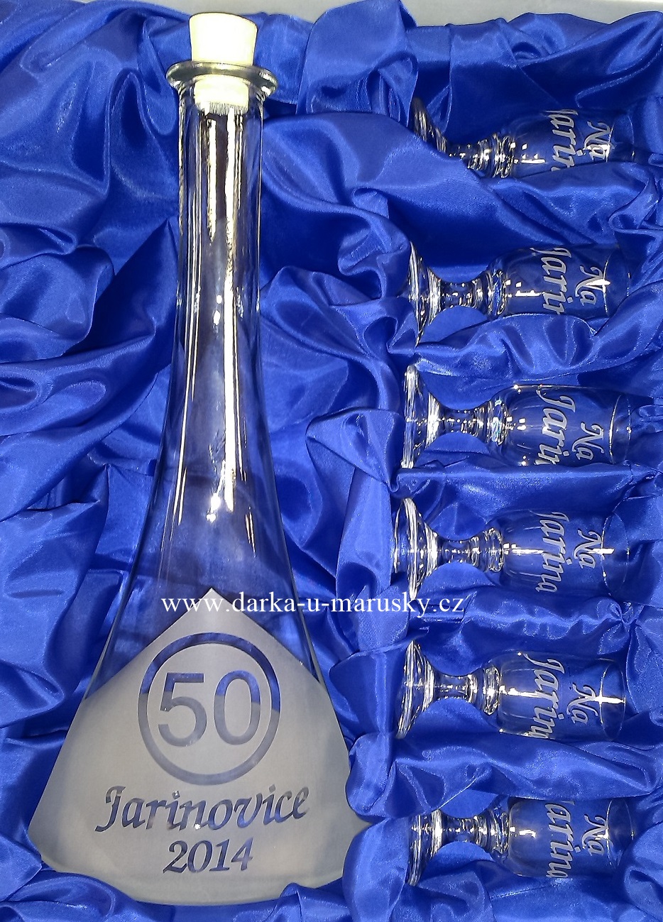 Pískovaná sada 6+1 - ,,50"
