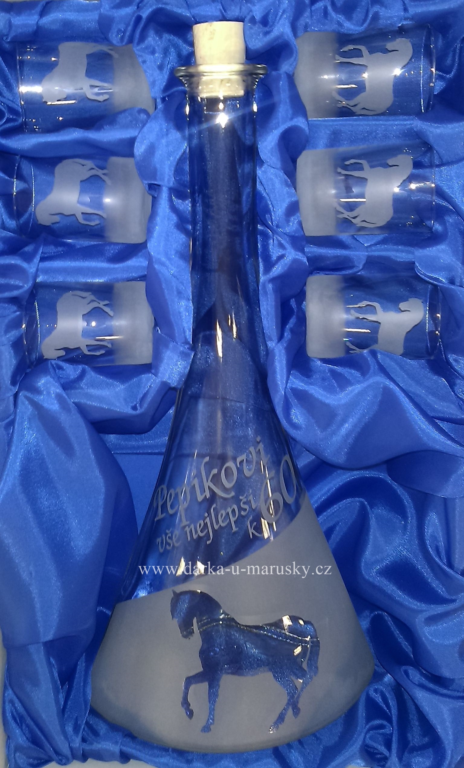 Pískovaná souprava 6+1 - Kůň č.18