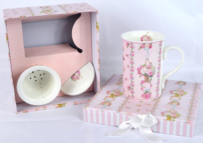 Porcelánový byliňáček Květinový košík 270ml v boxu