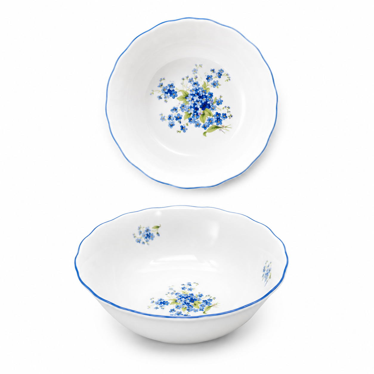 Sada kompotových misek 14 cm pomněnky