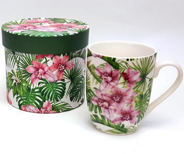 EXOTIC - Hrnek porcelánový s dekorem 375ml v boxu