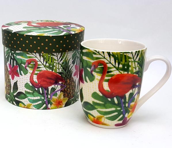 Plameňák - Hrnek porcelánový s dekorem 375ml v boxu
