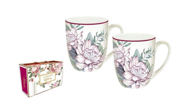 Porcelánové DUO Lux.box - Lilie 400ml