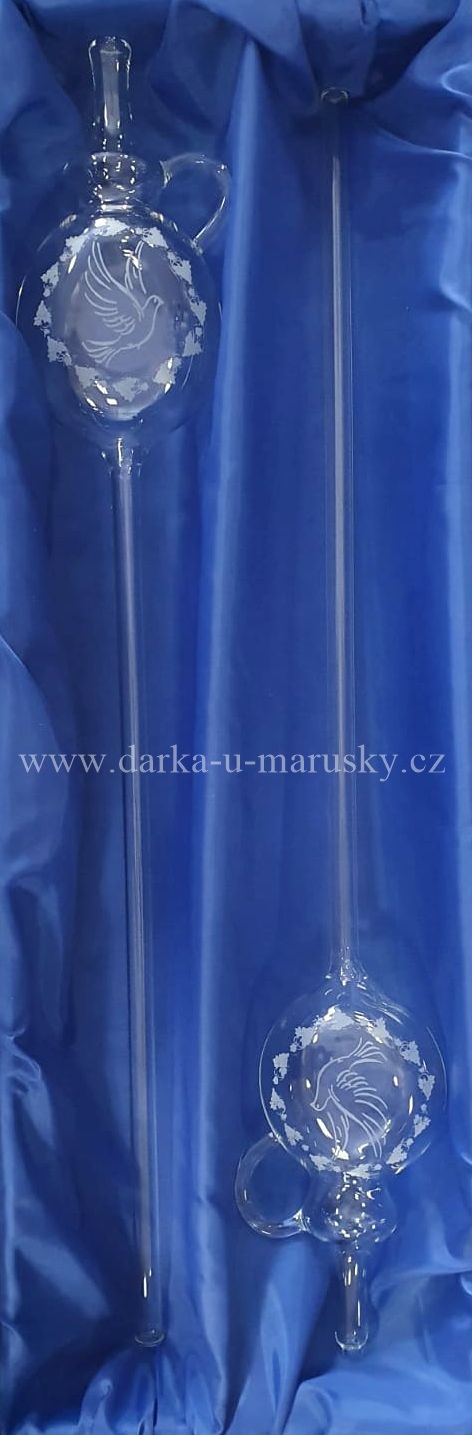 Sada 2 ks pískovaných Koštýřů - Hrdličky