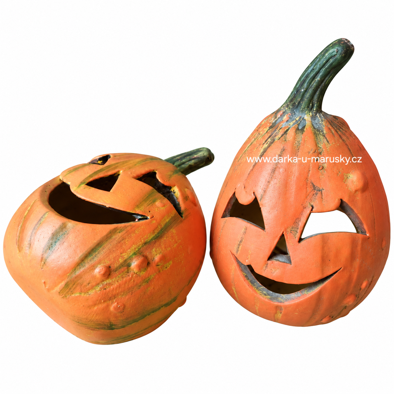 Keramická dýně mini Halloween-P- ručně malovaná
