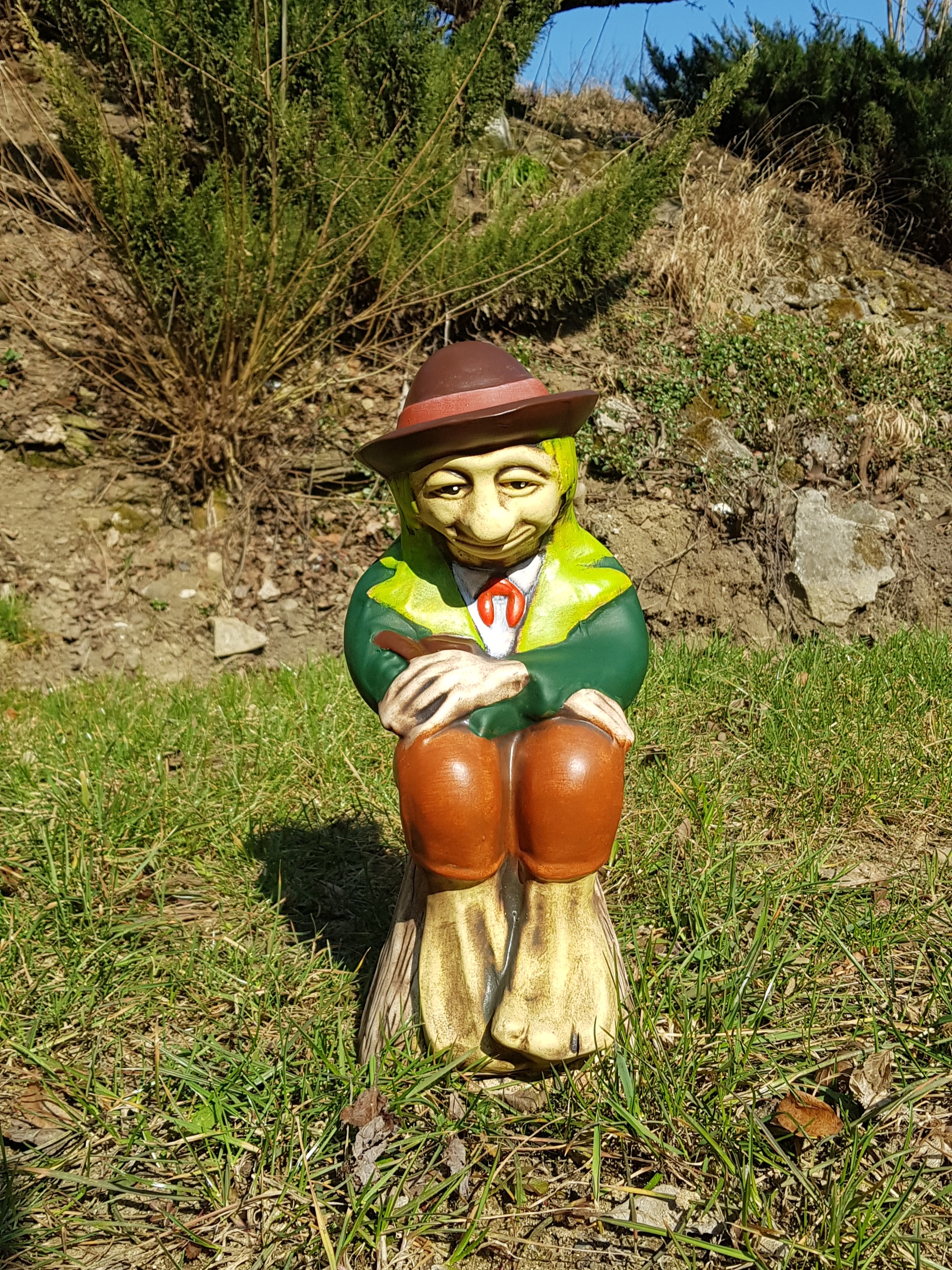 Vodník sedící na vrbě (42 cm)