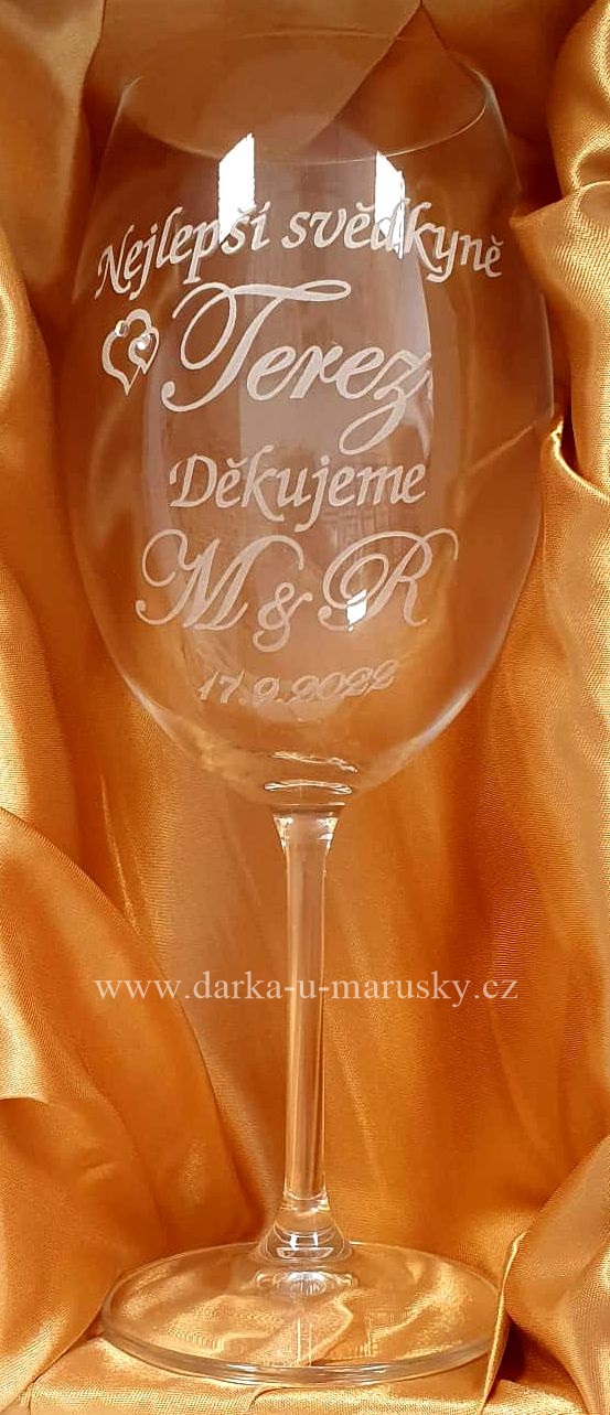 Číše na víno 560 ml - Nejlepší svědkyně