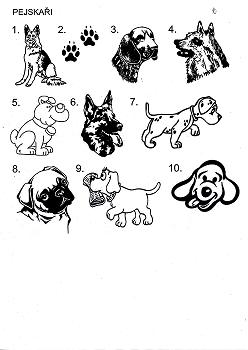 Pískovaná Venézie dekor- Vlčák č.6