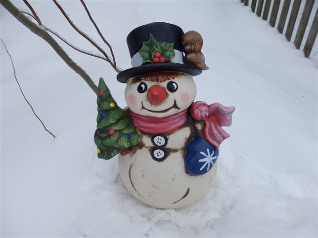 Sněhulák malý - česká mrazuvzdorná keramika