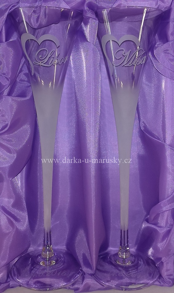 Svatební číše - dekor č.10