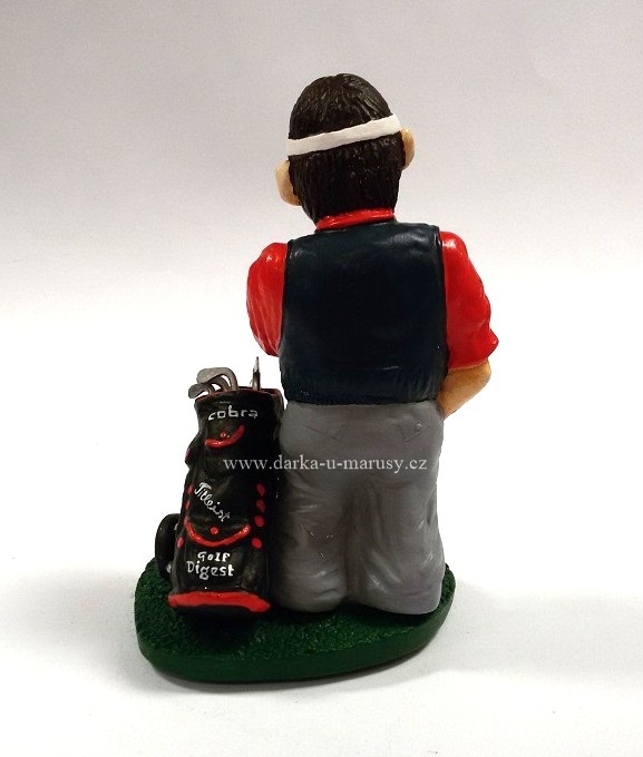 Keramická figurka - Golfista
