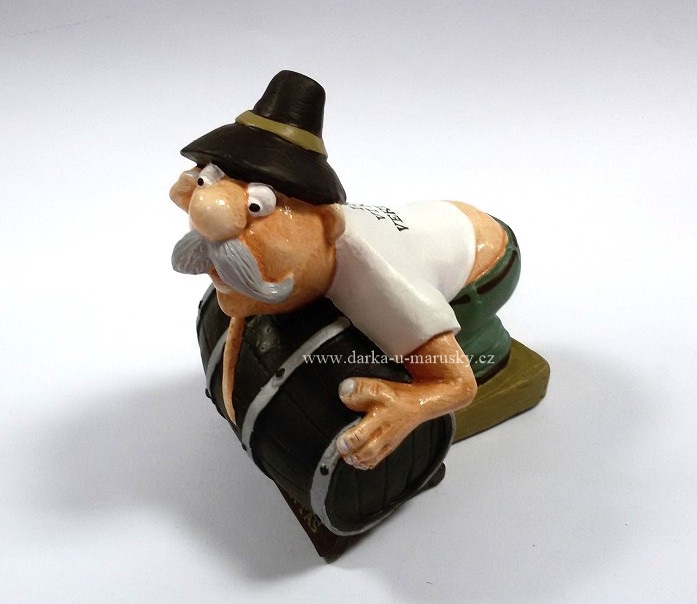 Keramická figurka - Vinař