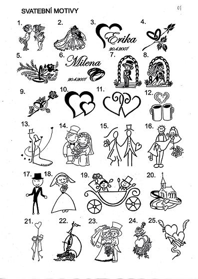 Svatební láhev Young love