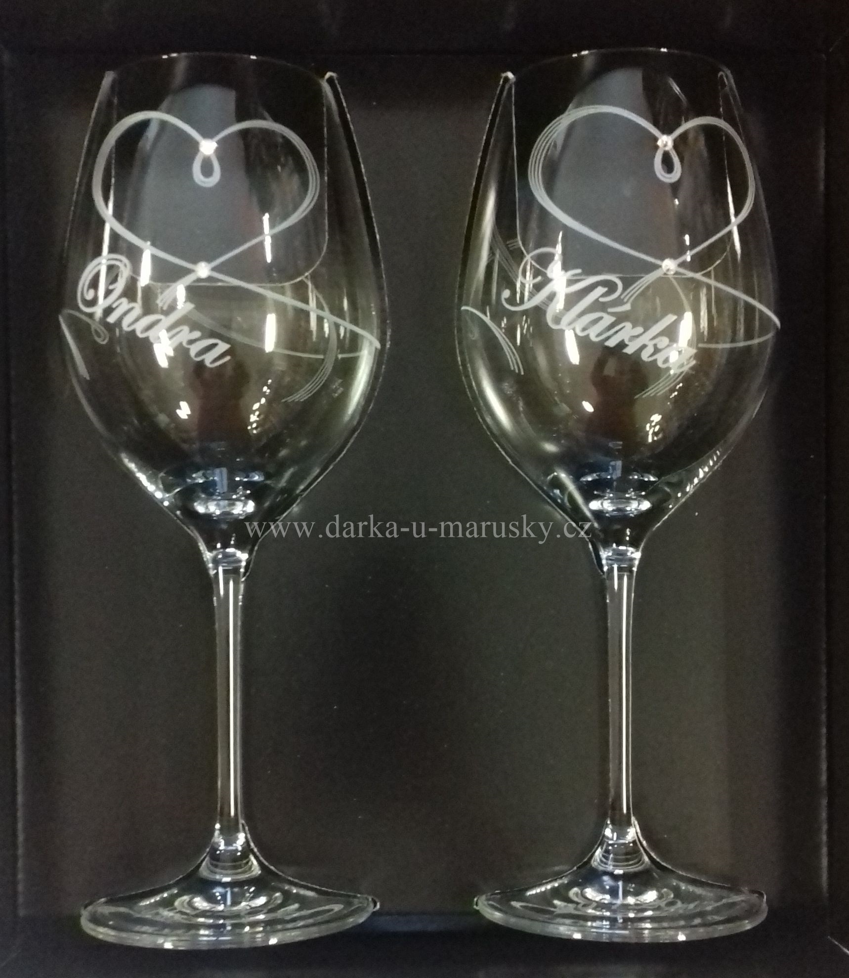 Skleničky na víno DIAMOND 470ml - 012 - přátelská souprava