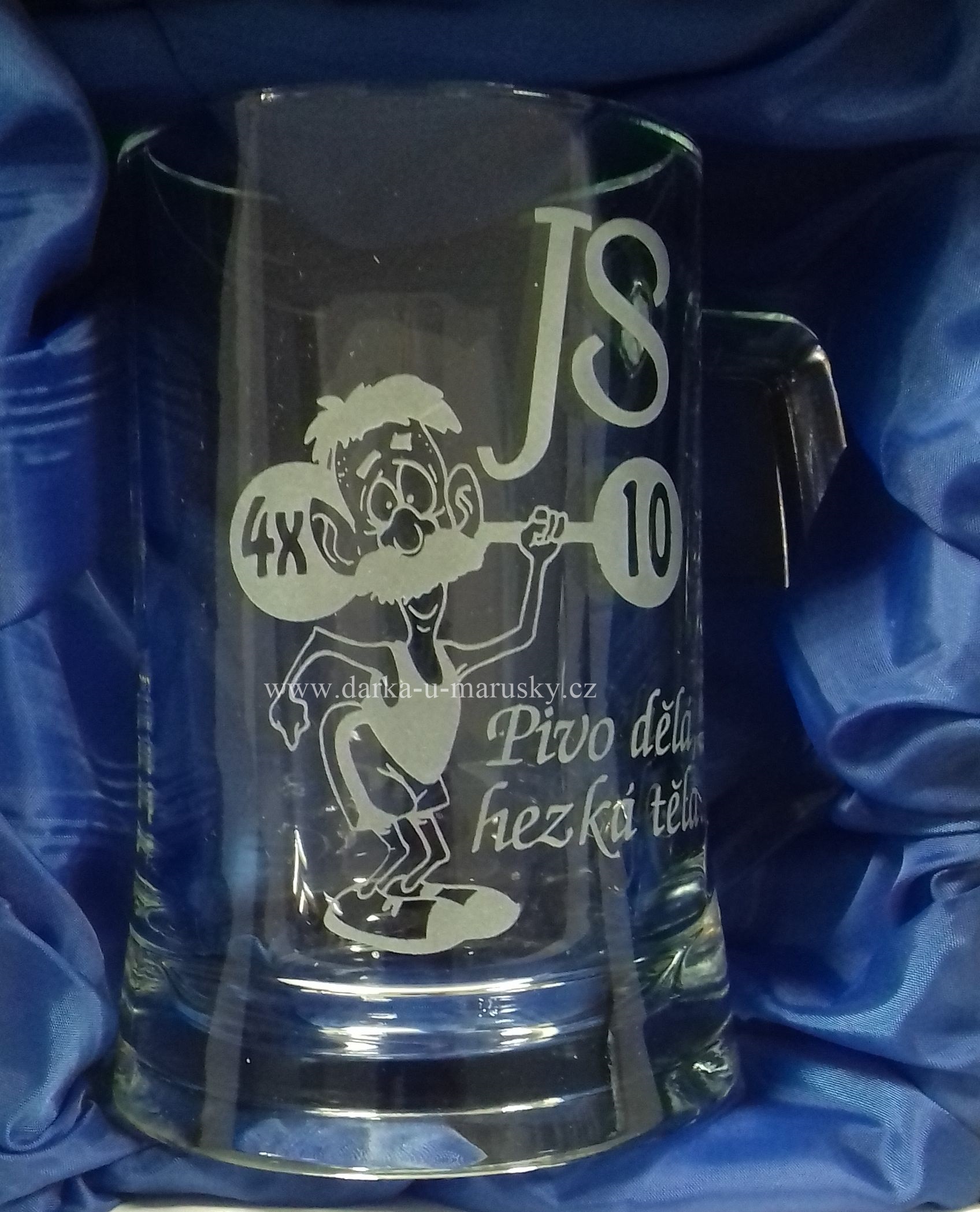 Pískovaný pivní korbel - Pivaři č.5